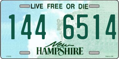 NH license plate 1446514