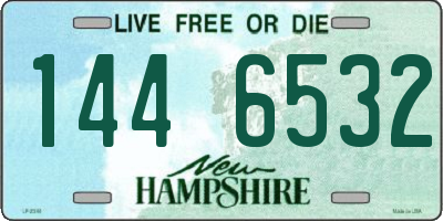 NH license plate 1446532