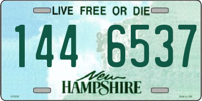 NH license plate 1446537