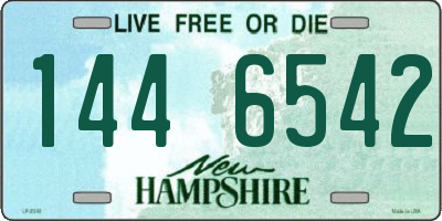 NH license plate 1446542