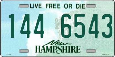 NH license plate 1446543