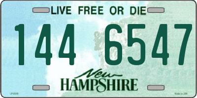 NH license plate 1446547