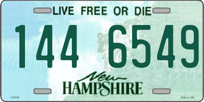 NH license plate 1446549