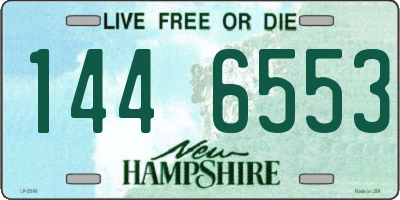 NH license plate 1446553