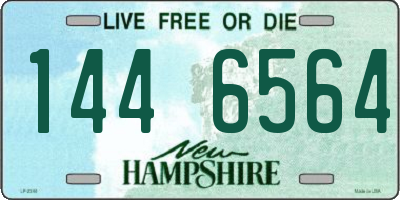 NH license plate 1446564