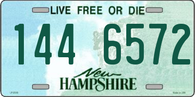 NH license plate 1446572
