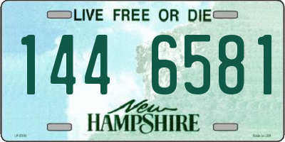 NH license plate 1446581