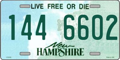 NH license plate 1446602