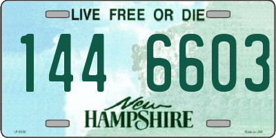 NH license plate 1446603