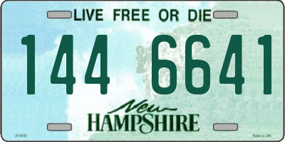 NH license plate 1446641