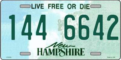 NH license plate 1446642
