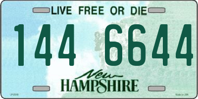 NH license plate 1446644