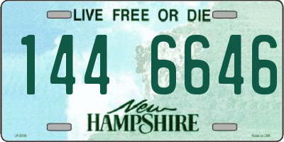 NH license plate 1446646