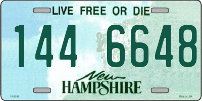 NH license plate 1446648
