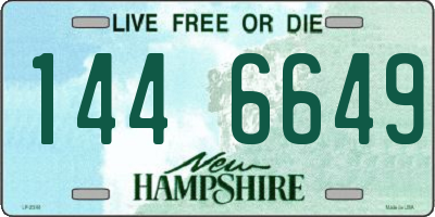 NH license plate 1446649