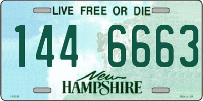 NH license plate 1446663