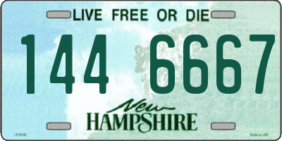 NH license plate 1446667