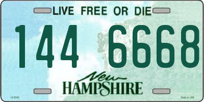 NH license plate 1446668