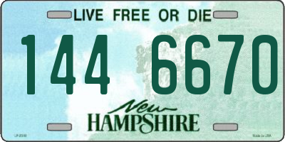 NH license plate 1446670