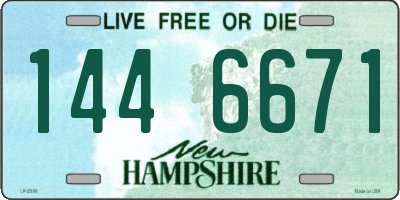 NH license plate 1446671