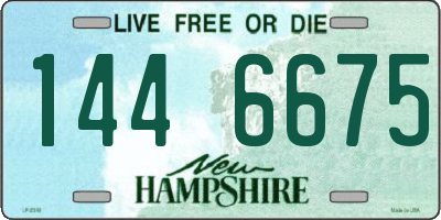 NH license plate 1446675