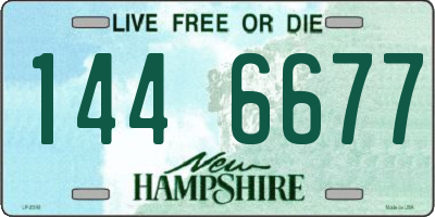 NH license plate 1446677