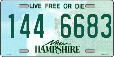 NH license plate 1446683