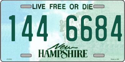 NH license plate 1446684
