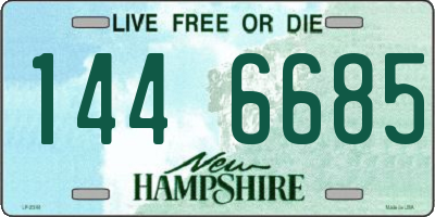 NH license plate 1446685