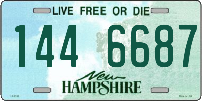 NH license plate 1446687