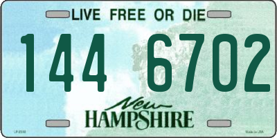 NH license plate 1446702