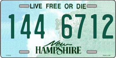 NH license plate 1446712