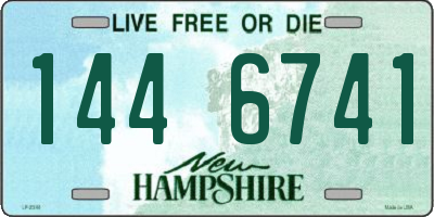 NH license plate 1446741