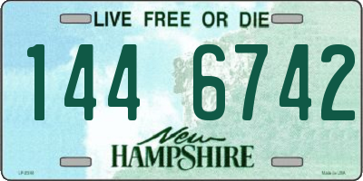 NH license plate 1446742