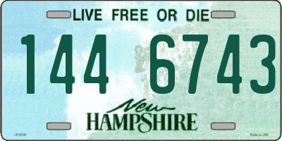 NH license plate 1446743