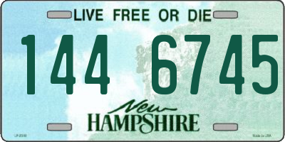 NH license plate 1446745