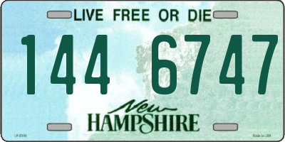 NH license plate 1446747