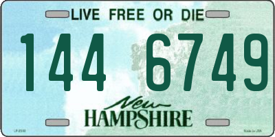 NH license plate 1446749
