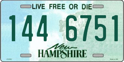 NH license plate 1446751