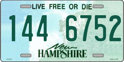 NH license plate 1446752