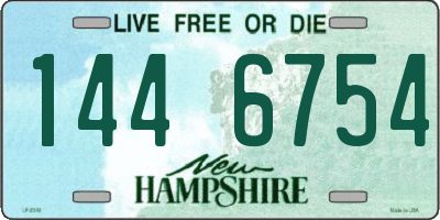 NH license plate 1446754
