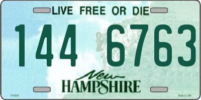 NH license plate 1446763