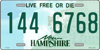 NH license plate 1446768