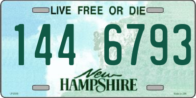 NH license plate 1446793