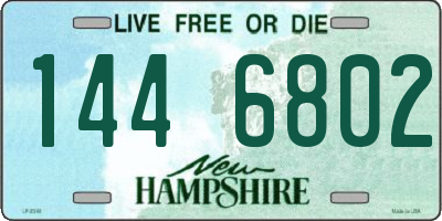 NH license plate 1446802
