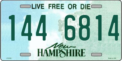NH license plate 1446814