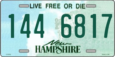 NH license plate 1446817