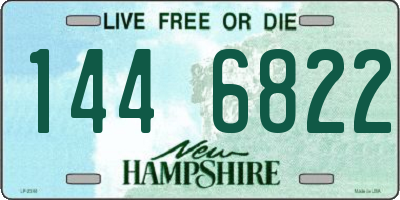 NH license plate 1446822