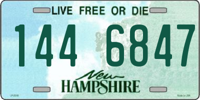 NH license plate 1446847