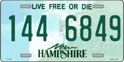 NH license plate 1446849